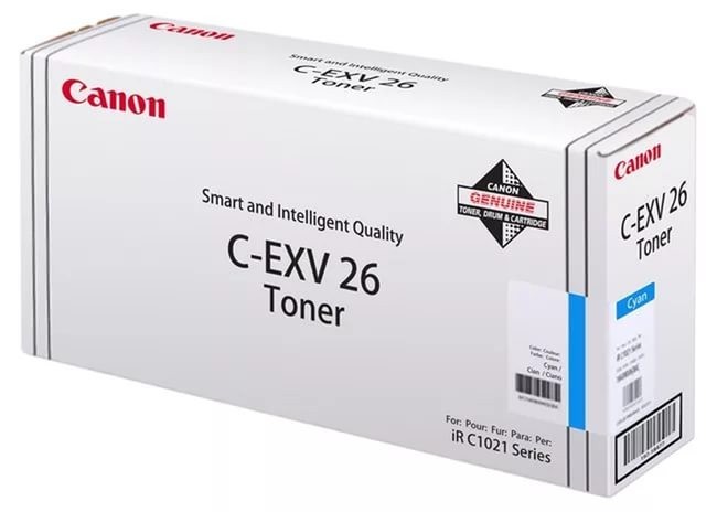 Тонер-картридж Canon C-EXV26C для принтеров iR C1021i, iRC1021iF, C1028i, iRC1028iF, голубой, 6 000 стр.