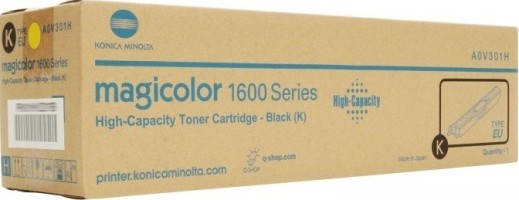 Картридж Konica-Minolta (A0V301H) оригинальный для принтеров magicolor 1600W/ 1650EN/ 1680MF/ 1690MF, чёрный, увеличенный, 2500 стр.