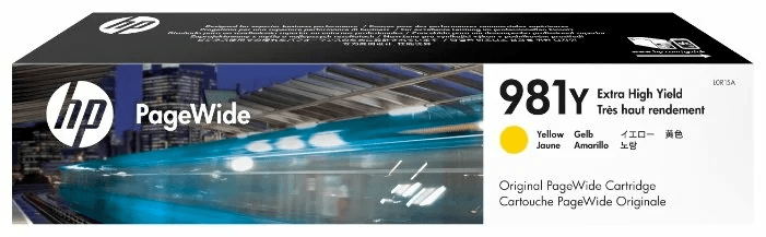Картридж оригинальный HP 981 (L0R15A) для HP PageWide 556/ 586, желтый