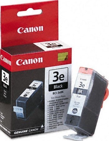 Картридж струйный Canon BCI-3eBk для принтеров S400/ S450/ S500/ S600/ S4500/ S6300/ BJC-3000/ 6000,  310 стр.