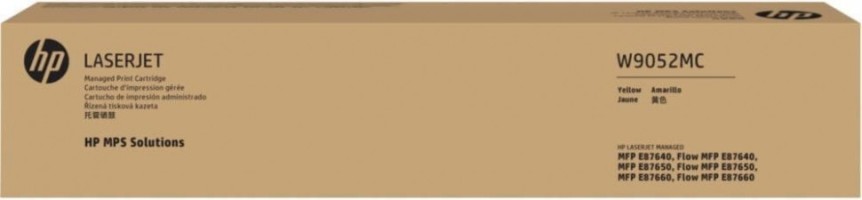 Картридж HP W9052MC Yellow оригинальный для принтеров LaserJet Managed E87640/ E87650/ E87660, жёлтый, 52000 стр.