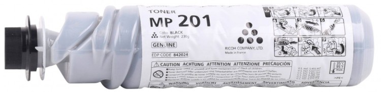Картридж Ricoh MP 201 (842024/ 888261/ 885476/ 842338) оригинальный для Ricoh Aficio 1515/ 1515PS/ 1515F/ 1515MF/ MP161/ 161L/ 161LN/ 161F/ 161SPF/ 171/ 171LN/ 171F/ 171SPF/ 201SPF, 7000 стр.