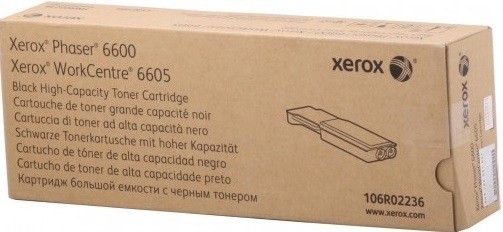 Картридж Xerox 106R02236 оригинальный для Xerox Phaser 6600, WorkCentre 6605, black увеличенный (8000 страниц)