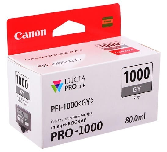 Картридж струйный Canon PFI-1000 GY для принтеров Pixma MG5740/  MG6840/  MG7740, 80  мл