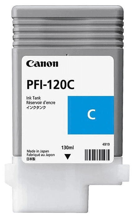 Картридж струйный Canon PFI-120C для принтеров TM-200/  TM-205/  TM-300/  TM-305, 130  мл