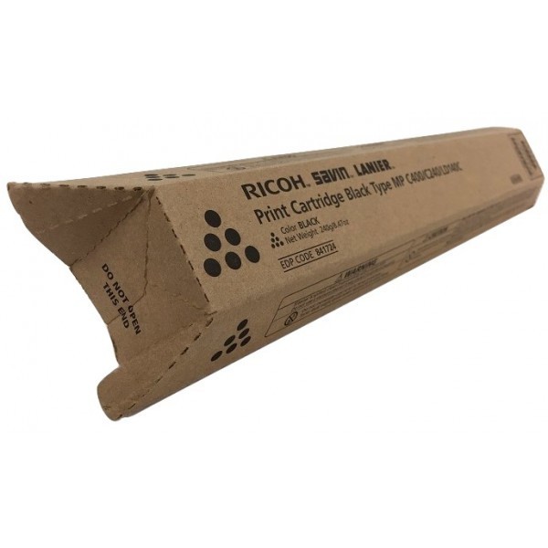 Картридж Ricoh MP C400E (842235) оригинальный для Ricoh Aficio MP C300/ C300SR/ C400/ C400SR/ 401SP/ SRSP/ ZSP/ ZSRSP, черный, 8300 стр.