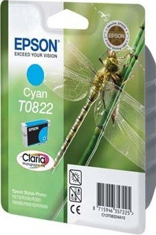Картридж струйный Epson оригинальный C13T11224A10 / C13T08224A10 T0822 для Stylus Photo R270/R290/RX590 (голубой) (cons ink) Картридж струйный Epson оригинальный C13T11224A10 / C13T08224A10 T0822 для Stylus Photo R270/R290/RX590 (голубой) (cons ink)