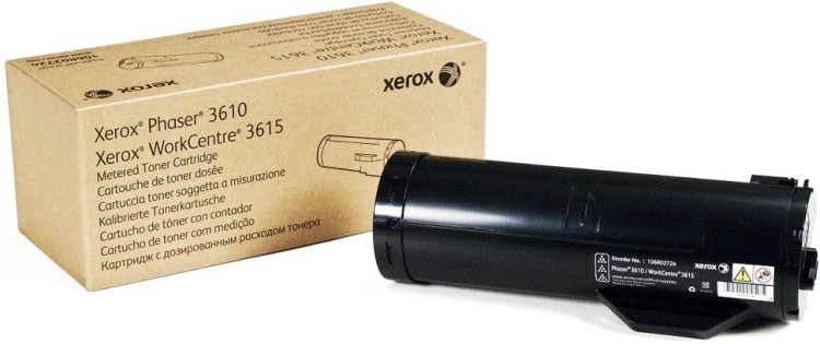 Картридж Xerox 106R02724 (Metered) оригинальный для Xerox Phaser 3610, WorkCentre 3615, black, увеличенный (20000 страниц) Картридж Xerox 106R02724 (Metered) оригинальный для Xerox Phaser 3610, WorkCentre 3615, black, увеличенный (20000 страниц)