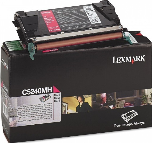 Картридж лазерный Lexmark C5240MH для принтеров C524, пурпурный, 5000 стр. Картридж лазерный Lexmark C5240MH для принтеров C524, пурпурный, 5000 стр.