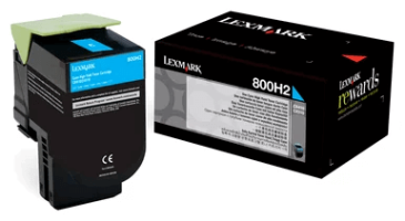 Картридж лазерный Lexmark 80C8HCE для принтеров CX310/ 410/ 510, голубой, 3000 стр.