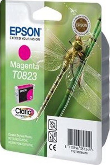 Картридж струйный Epson оригинальный C13T11234A10 / C13T08234A T0823 (magenta) для R270/R290/R390/RX590/RX610/RX690 (cons ink)