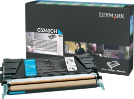 Картридж лазерный Lexmark C5240CH для принтеров C524, голубой, 5000 стр.