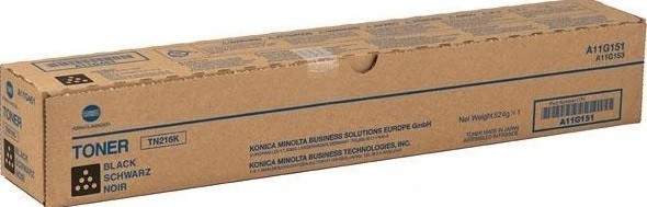 Картридж Konica-Minolta TN-216K (A11G151) оригинальный для принтеров bizhub C220/ C280, чёрный, 29000 стр.