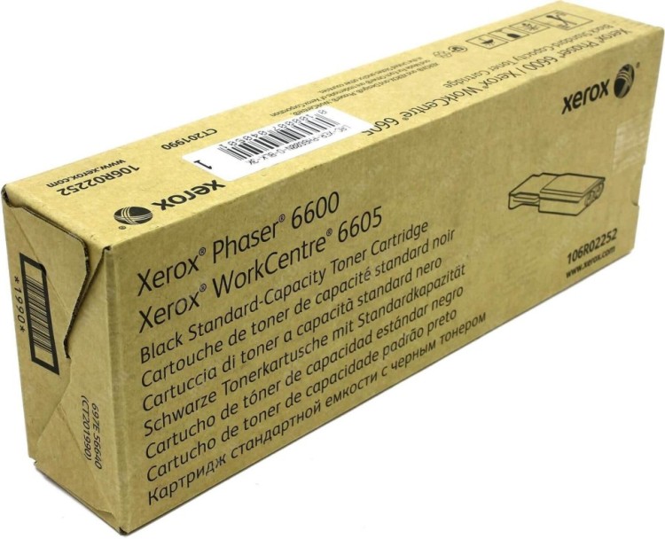 Картридж Xerox 106R02252 оригинальный для Xerox Phaser 6600, WorkCentre 6605, black (3000 страниц)