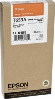 Картридж струйный Epson оригинальный C13T653A00 для Stylus Pro 4900, (200ml) : Orange