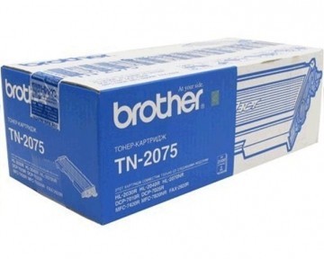 Картридж лазерный Brother TN-2075 (TN2075) оригинальный для принтеров HL-2030R, HL-2040R, HL-2070NR, DCP-7010R, DCP-7025R, MFC-7420R, MFC-7820NR, FAX-2825R, FAX-2920R (2500 стр)