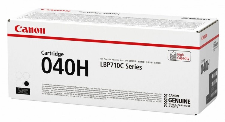 Тонер-картридж Canon 040HBk для принтеров LBP710Cx/ 712Cx, черный, 12500 стр.