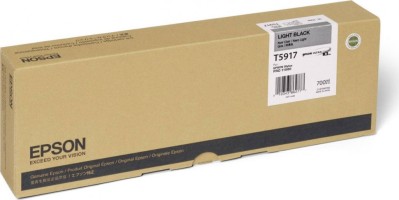 Картридж струйный Epson оригинальный C13T591700 (T5917 Light-Black) для принтера Stylus Pro 11880, серый