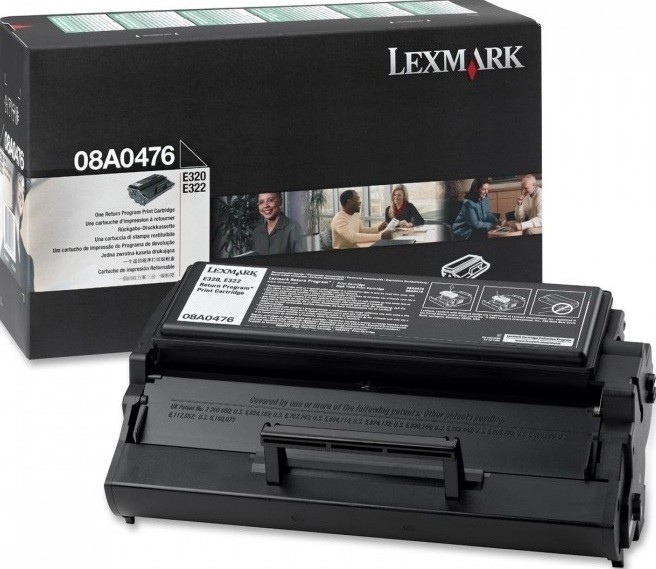 Картридж лазерный Lexmark 08A0476 для принтеров E320/E322, черный, 3000 стр.