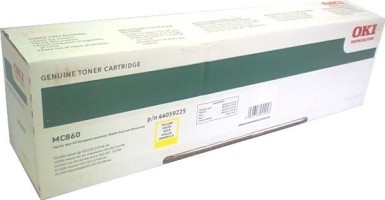Картридж OKI (44059225/44059209) оригинальный для принтеров MC860, желтый, 10000 стр.