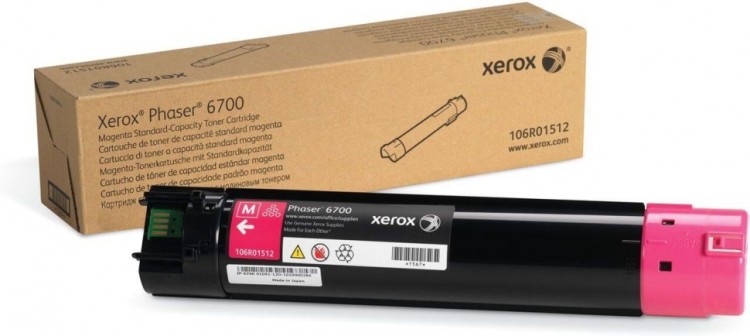 Картридж Xerox 106R01512 оригинальный для Xerox Phaser 6700, magenta, (5000 страниц)