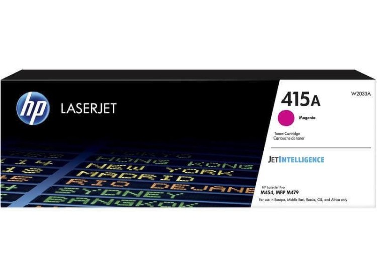 Картридж HP W2033A (415A) оригинальный для принтеров LaserJet M454/ MFP M479 magenta, 2100 страниц