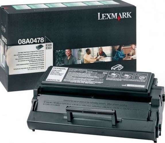 Картридж лазерный Lexmark 08A0478 для принтеров E320/E322, черный, 6000 стр.