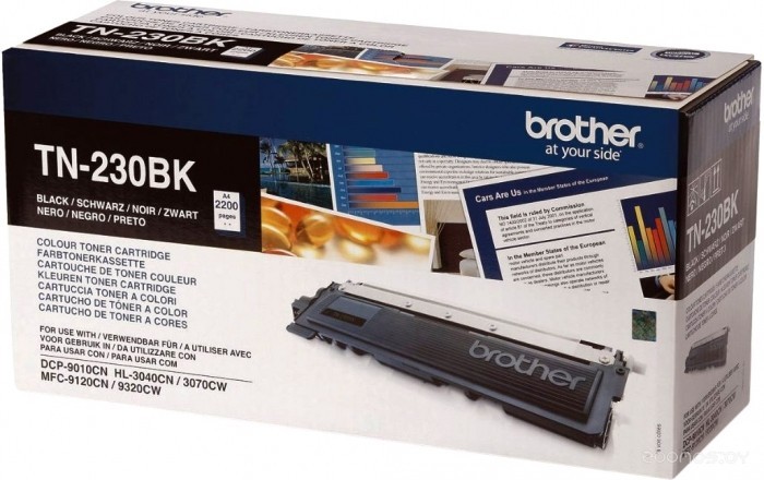 Картридж лазерный Brother TN-230Bk (TN230Bk) оригинальный для принтеров HL-3040/ HL-3070/ DCP-9010CN/ MFC-9120CN/ MFC-9125/ MFC-9130/ MFC-9320 black (2 200 стр.)