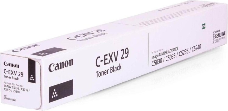 Картридж Canon C-EXV29Bk 2790B002 оригинальный для принтеров iR ADV 5030/ 5035/ 5235/ 5240 black, 36000 страниц Картридж Canon C-EXV29Bk 2790B002 оригинальный для принтеров iR ADV 5030/ 5035/ 5235/ 5240 black, 36000 страниц