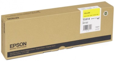 Картридж струйный Epson оригинальный C13T591400 (T5914 Yellow) для принтера Stylus Pro 11880, желтый
