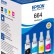 Epson C13T66464A (CMY+Bk) набор оригинальных чернил EcoTank (664 Multipack) для Epson L100/ L110/ L200/ L210/ L300/ L355/ L550/ L555, 4 цвета