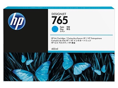 Картридж оригинальный HP 765 (F9J52A) для Designjet T7200, голубой, 400 мл