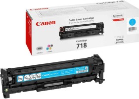 Тонер-картридж Canon 718C для принтеров LBP-7200, LBP-7660, LBP-7680, MF8330, MF8340, MF8350, MF8360, MF8380, голубой, 2900 стр.