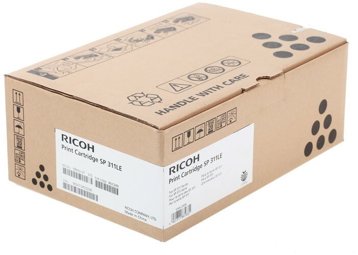 Картридж Ricoh SP 311LE (407249) оригинальный для Ricoh Aficio SP 311DN/ 311DNw/ 311SFN/ 311SFNw/ 325DNw/ 325SFNw/ 325SNw, чёрный, 2000 стр.