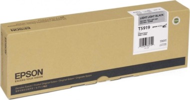 Картридж струйный Epson оригинальный C13T591900 (T5919 Light-Light-Black) для принтера Stylus Pro 11880, светло-серый