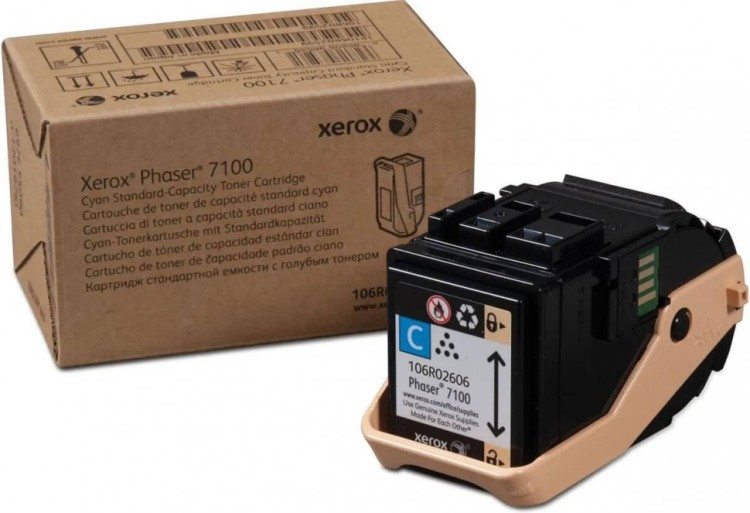 Картридж Xerox 106R02606 оригинальный для Xerox Phaser 7100, cyan, (4500 страниц)