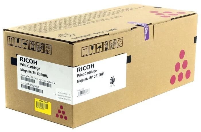 Картридж Ricoh SP C310HE (406481/407636) оригинальный для Ricoh Aficio SP C242SF/ C242DN, пурпурный (6 500 стр.)