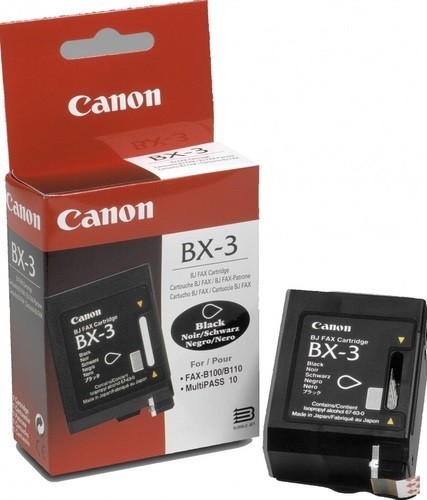 Картридж струйный Canon BX-3 для принтеров Fax B-1xx/ MP-10,  1000 стр.