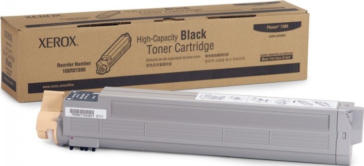 Картридж Xerox 106R01080 оригинальный для Xerox Phaser 7400, black, увеличенный (15000 страниц)