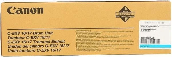 Фотобарабан Canon C-EXV16/17 для принтеров IR C4080/ C4580/ C5180, CLC4040/ 4141/ 5151, голубой, 60000 стр.