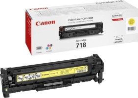 Тонер-картридж Canon 718Y для принтеров LBP-7200, LBP-7660, LBP-7680, MF8330, MF8340, MF8350, MF8360, MF8380, желтый, 2900 стр.