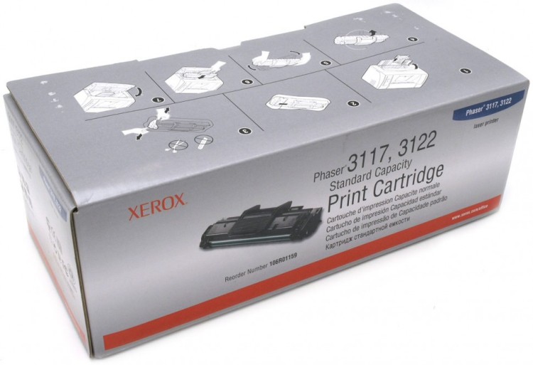 Картридж Xerox 106R01159 оригинальный для Xerox Phaser 3117/ 3122/ 3124/ 3125, black, (3000 страниц)