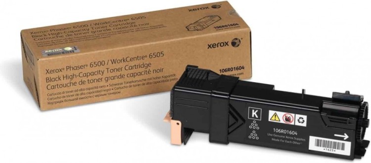 Картридж Xerox 106R01604 оригинальный для Xerox Phaser 6500, WorkCentre 6505, black, увеличенный (3000 страниц)