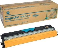 Картридж Konica-Minolta (A0V30HH) оригинальный для принтеров magicolor 1600W/ 1650EN/ 1680MF/ 1690MF, голубой, увеличенный, 2500 стр.