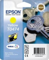 Картридж струйный Epson оригинальный T0474 Epson ST C63/65 желтый C13T04744A10