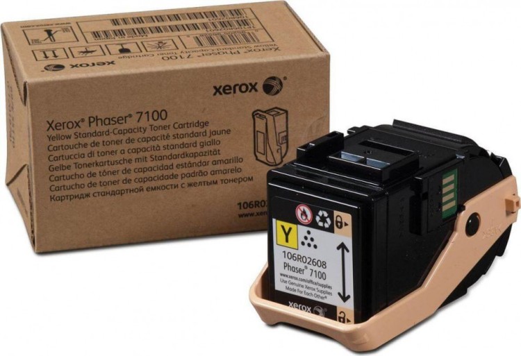 Картридж Xerox 106R02608 оригинальный для Xerox Phaser 7100, yellow, (4500 страниц)