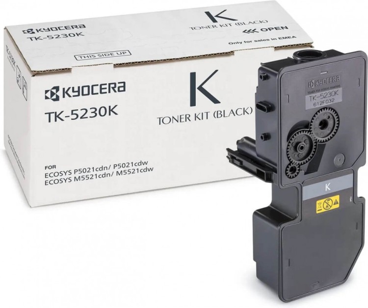 Картридж Kyocera TK-5230K (1T02R90NL0) оригинальный для принтеров P5021cdn/cdw, M5521cdn/cdw black (2600 стр.)