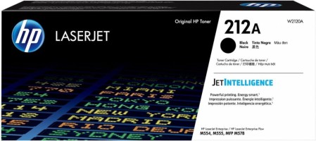 Картридж HP 212A (W2120A) оригинальный для принтеров CLJ Enterprise M554/ M555/ M578, черный, 5500 страниц