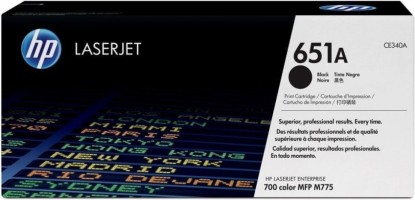 Картридж HP CE340A (651A) оригинальный для принтеров Color LaserJet Enterprise 700 MFP M775 black, 13500 страниц