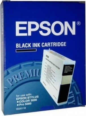 Картридж струйный Epson оригинальный C13S020118 к StC 3000/Pro 5000 (черный)